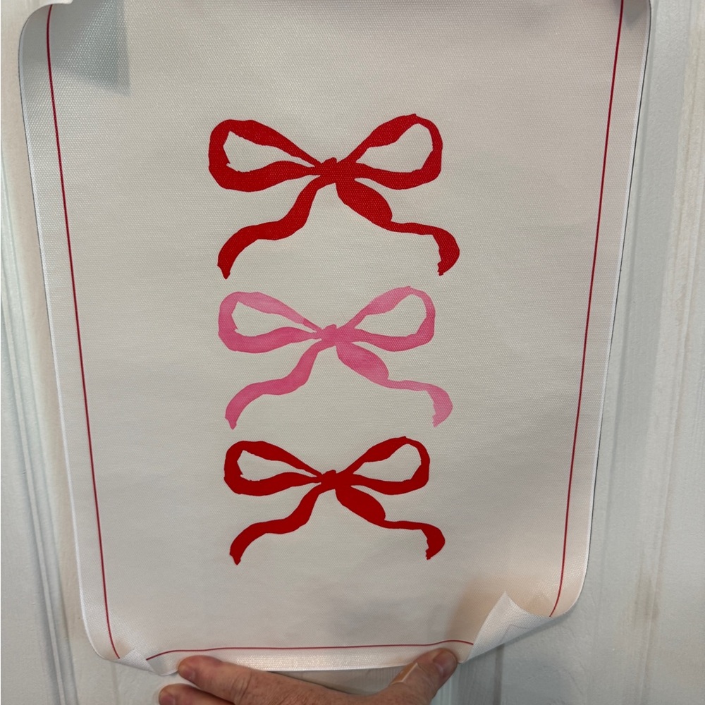 Preppy Girl Kids Decorative Bow Wall Art, New never used